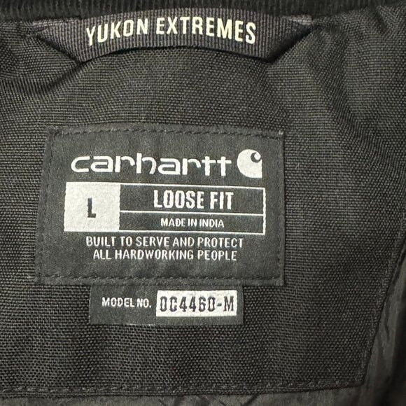 Carhartt 104460 Men's Yukon Extremes Loose Fit Insulated Coat Black  L - Picture 8 of 13
